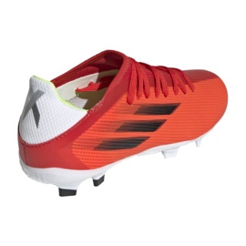Adidas X Speedflow.3 Fg Jr FY3304 voetbalschoenen veelkleurig sinaasappels en rood 2