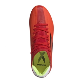 Adidas X Speedflow.3 Fg Jr FY3304 voetbalschoenen veelkleurig sinaasappels en rood 6