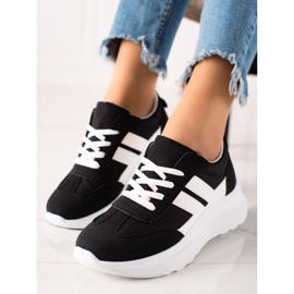 VINCEZA sport sneakers wit zwart 1