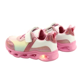 ADI Sports Shoes LED Glowing Velcro News 22DZ32-4837 Roze / Wit 5