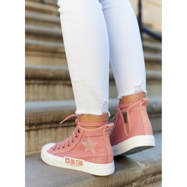 Klassieke hoge sneakers Big Star JJ274382 roze 5