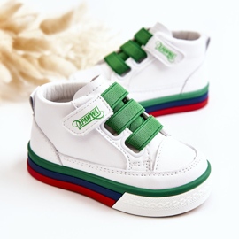 PA1 Hoge kindersneakers wit en groen Baxter ['wit', 'groen'] 2