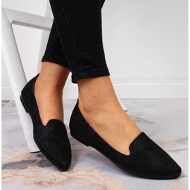 Zwarte lordsy-schoenen voor dames van Sergio Leone 1