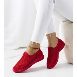 Rode Ritva-sneakers voor dames rood 2