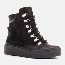 Marco Shoes Dames enkellaarsjes 1350b-679-001-4 zwart 1