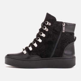 Marco Shoes Dames enkellaarsjes 1350b-679-001-4 zwart 2