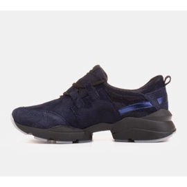 Marco Shoes Sportsneakers van hoogwaardig natuurlijk suède blauw 3