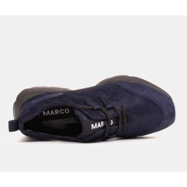 Marco Shoes Sportsneakers van hoogwaardig natuurlijk suède blauw 6