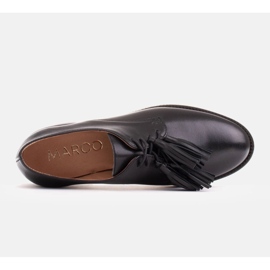 Marco Shoes Veterschoenen met franjes zwart 5