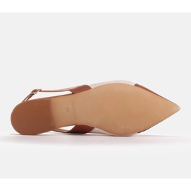 Marco Shoes Sandalen in een combinatie van natuurlijk leer en stof beige 6