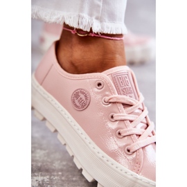 Modieuze gelakte sneakers Big Star KK274047 roze 6