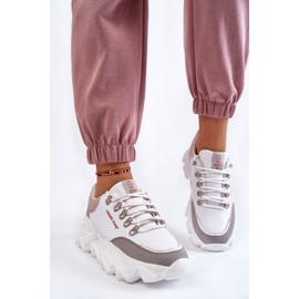 Damessneakers op het platform Cross Jeans KK2R4071C Wit grijs 5
